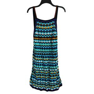 MISSONI Dress Iconic Print Linen Blend Backless Stretch Camisole IT 42 US 6